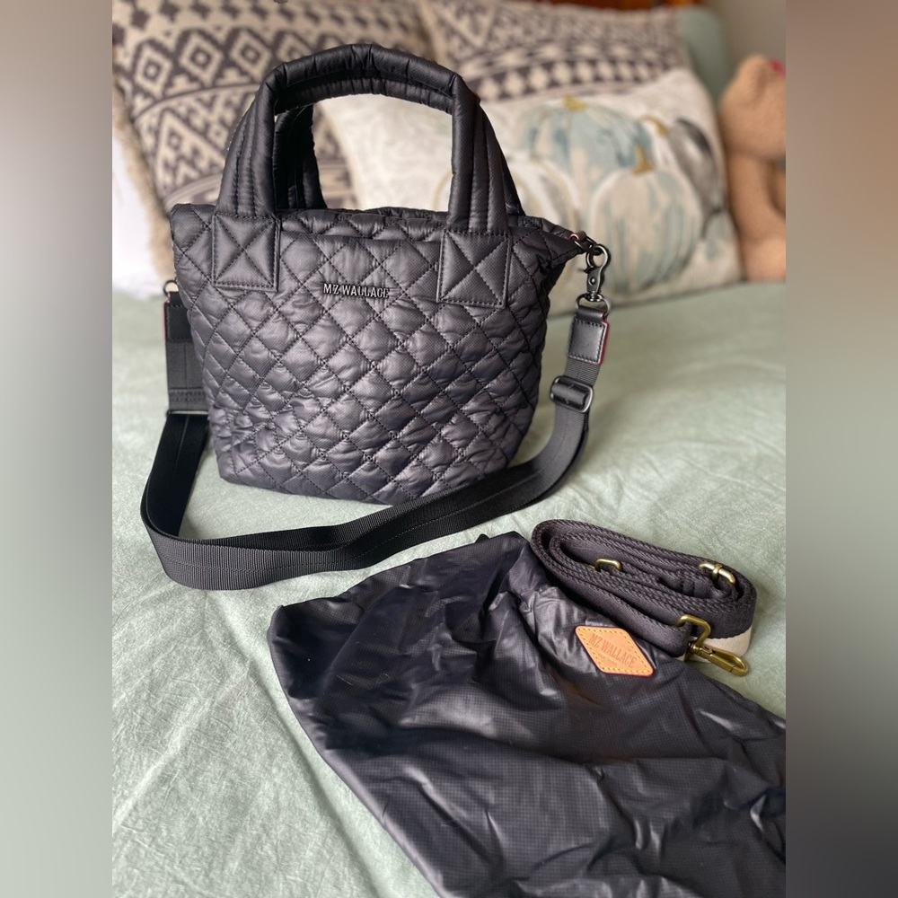 Metro Deluxe Micro Quilted Crossbody Tote Bag